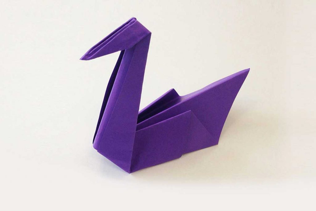 Origami swan