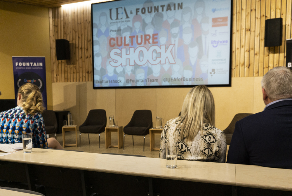 Projector image of Culture Shock event