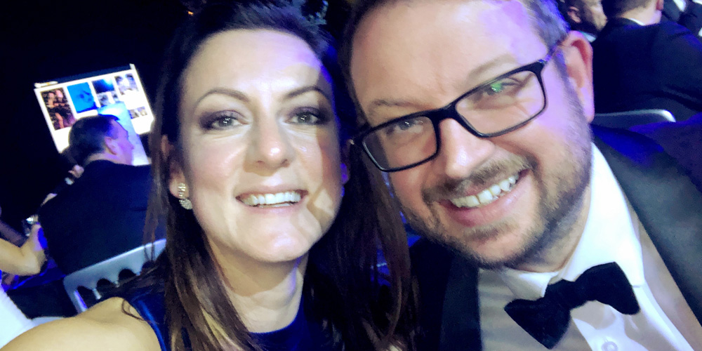 Selfie of James and Emily