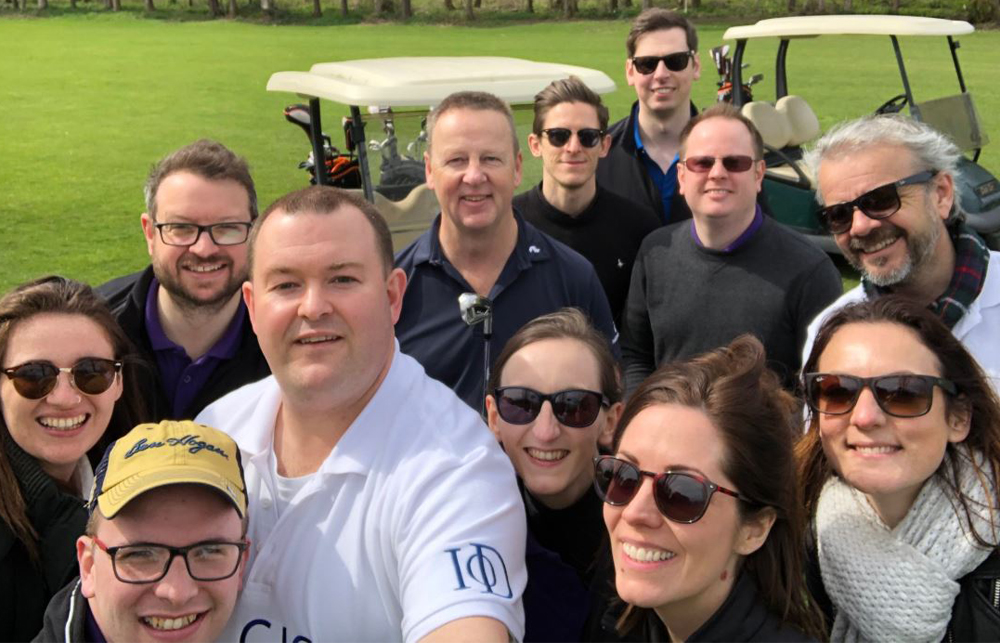 Selfie on golf course