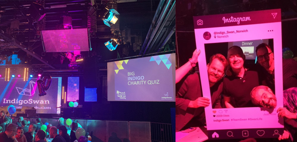 People holding Instagram frame