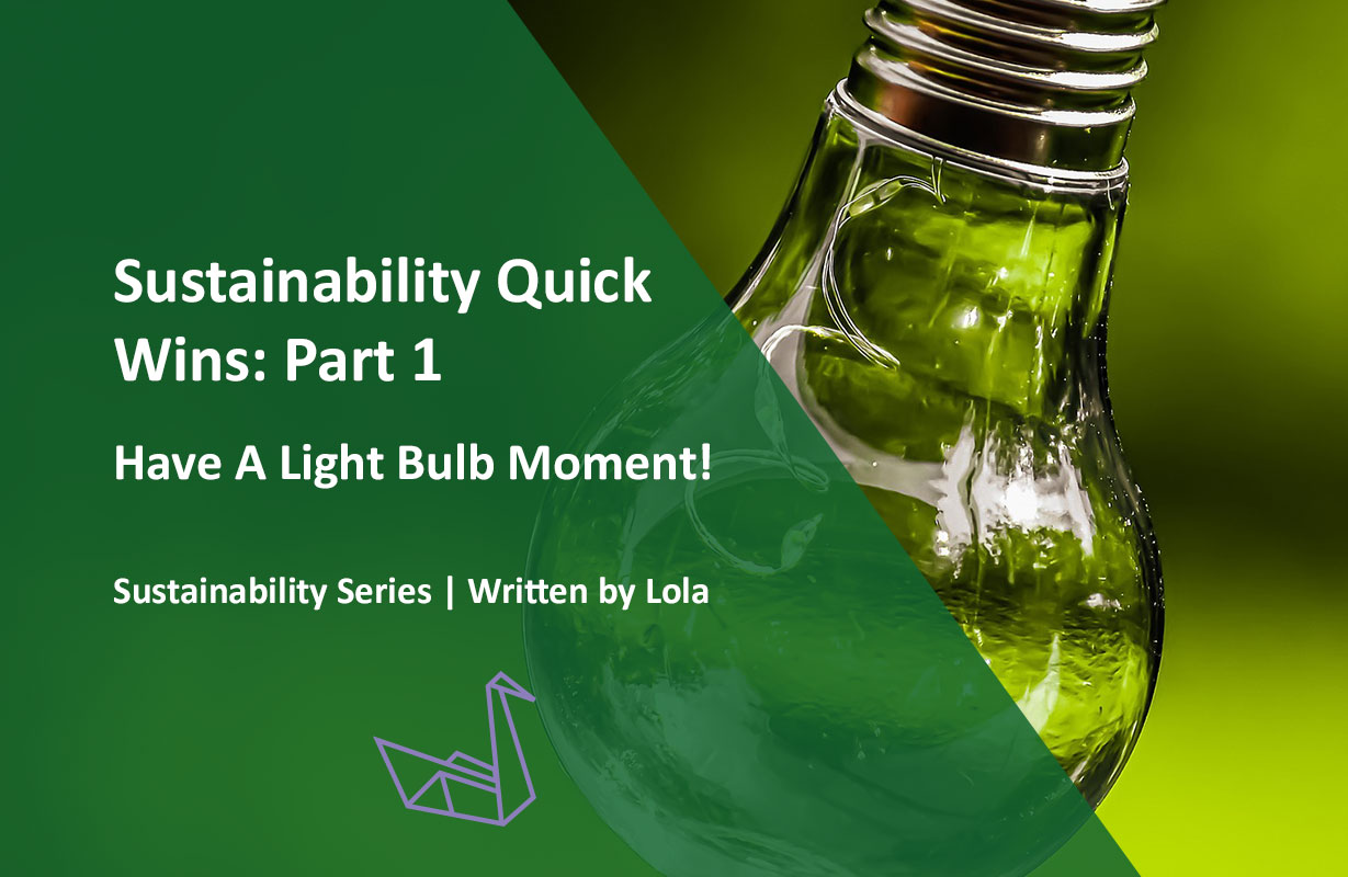 Sustainability Quick Wins: Part 1 – Have A Light Bulb Moment